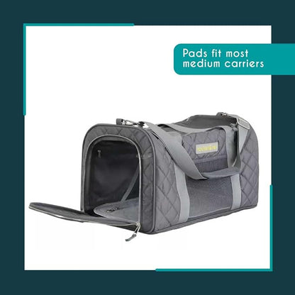 rocket & rex Washable Cat & Dog Carrier Pad, Reusable Liner Insert (2pk) | Waterproof, extra-small (17.5"x11"). Fits litter boxes, crates & travel carriers. OEKO-TEX certified, chemical-free.
