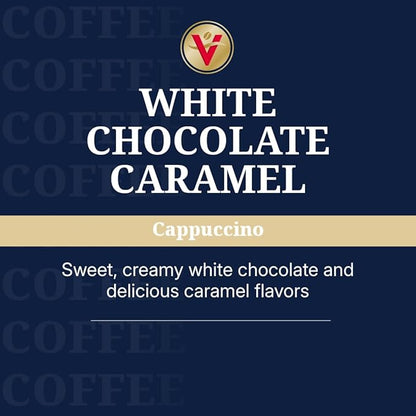 Victor Allen's Coffee White Chocolate Caramel Flavored Cappuccino, Single Serve