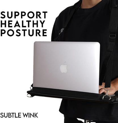 Portable Laptop Harness for Walking – Adjustable Secure Walking Laptop Harness Easily fits upto-16-inch with Flexible Strap