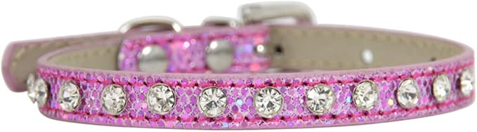 Cat Collar Rhinestone Bling Cute Cat Collars Accessories for Pet Collars Adjustable Ideal for Girl Cats Male Cats(Pink)