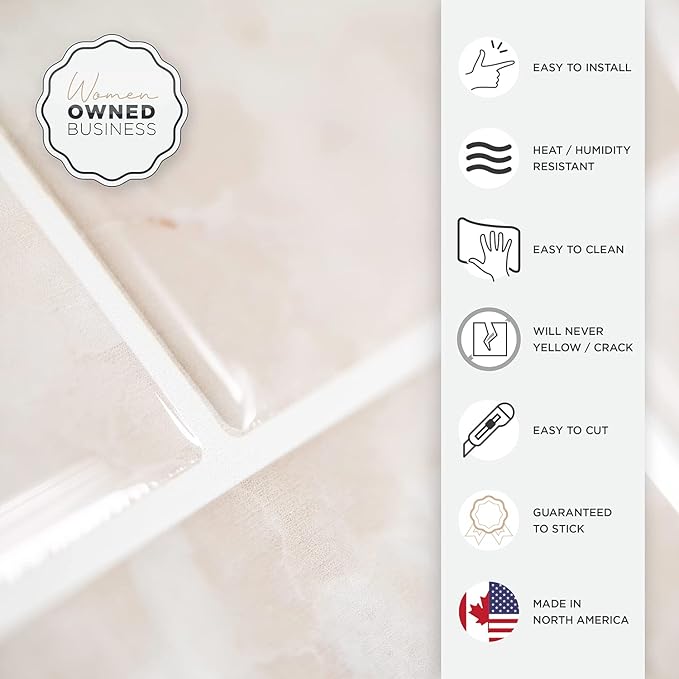 SMART TILES Peel and Stick Backsplash