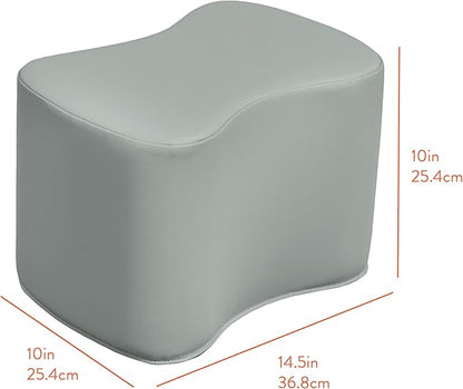 Back2School Express Butterfly Stools, Flexible Seating, Grey, 2-Pack