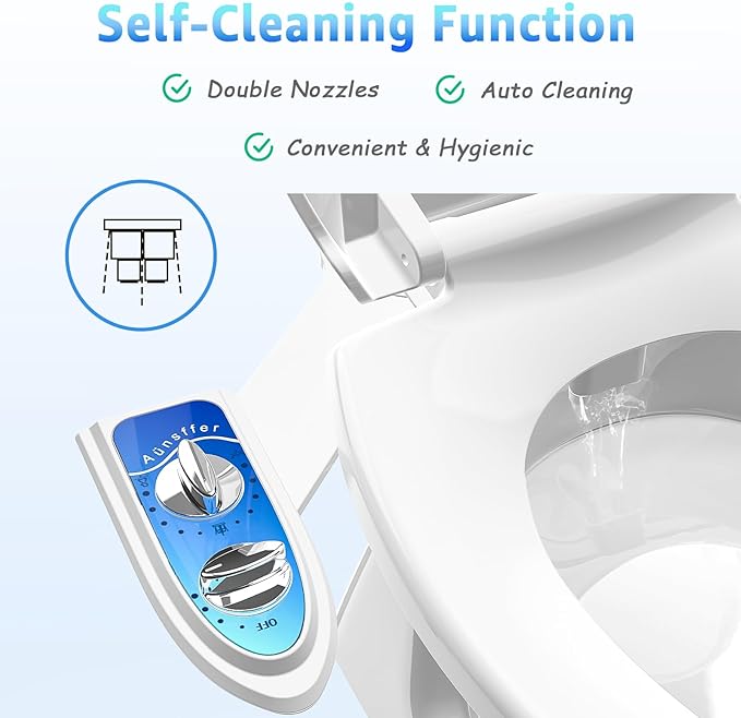 Bidet Attachment for Toilet, Non-Electric Fresh Cold Water, Toilet Bidet