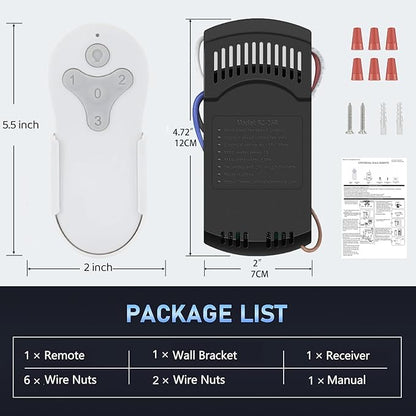 KUJCE10311/ KUJCE10712 Ceiling Fan Remote Control Kit