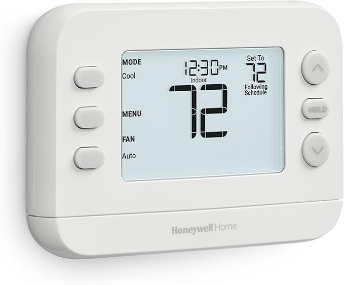 New! Honeywell Home Programmable Thermostat, Conventional/Heat Pump