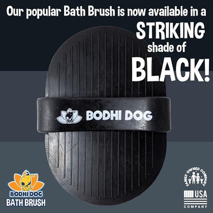 Bodhi Dog Shampoo Brush - Pet Grooming & Bath Supplies for Dogs and Cats - Bath Brush for Long & Short Hair - Premium Scrubber for Shower, Showerhead, Sprayer & Bathing (One Pack, Black)