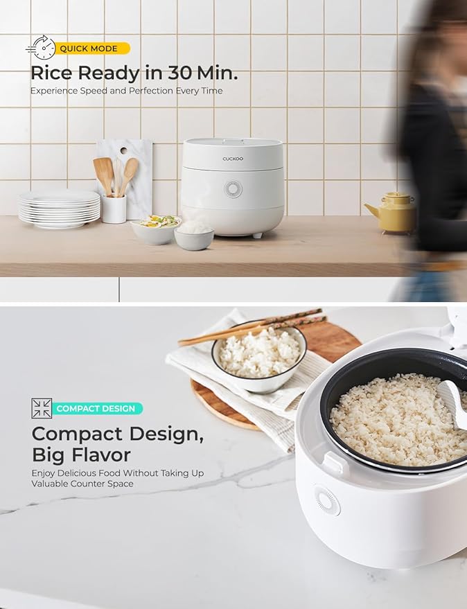 CUCKOO Micom Rice Cooker 3-Cup Uncooked / 6-Cup Cooked