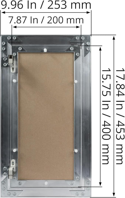 8" x 16" Inch Aluminum Drywall Access Panel