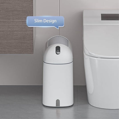 ELPHECO Bathroom Trash Can, 2.5 Gallon Motion Sensor Waterproof Trash Bin