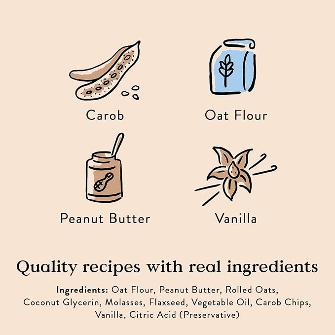 Bocce's Bakery Campfire S'Mores Treats for Dogs, Wheat-Free Everyday Dog Treats, Made with Real Ingredients, Baked in The USA, All-Natural Soft & Chewy Cookies, Peanut Butter, Carob, & Vanilla, 6 oz