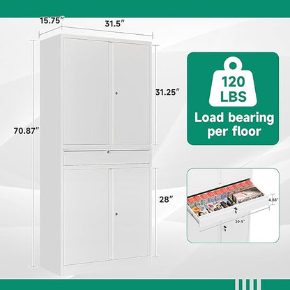 Letaya Metal Garage Storage Cabinet