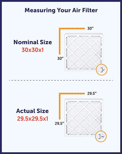 Filter King 8x14x2 Air Filter | 4-PACK | MERV 8 HVAC Pleated A/C Furnace