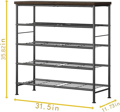 SUOERNUO Shoe Rack Organizer 5 Tier