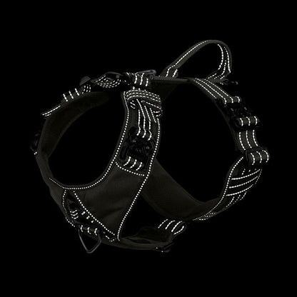 ICEFANG Dog Halter Harness with Metal Buckles,Dog Strap Vest X-Large Dogs | Control Handle,Summer-Cooling,Reflective,Front Hook,Adjustable,Soft Padded,No Pull,Green,XLarge