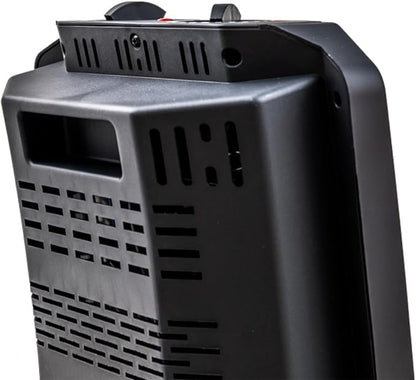 Comfort Zone Indoor Tower Space Heater, Adjustable Thermostat, Radiant Heat