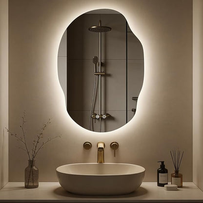 Asymmetrical Bathroom Mirror