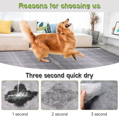 36"x36" Activated Charcoal Pee Pads for Dogs , 200 Count, Extra Large, Super Absorbent, Leakproof and Odor Resistant, Disposable Puppy Pads, Pet Training Pads, Potty Pads