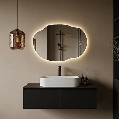Asymmetrical Bathroom Mirror