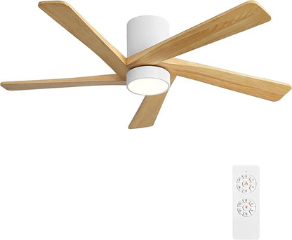 WINGBO 48 Inch Flush Mount DC Ceiling Fan