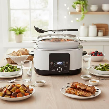 8.5 Quart Large Capacity Multi Cooker, Programmable Electric Pot