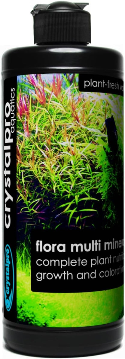 Flora Multi Minerals Aquarium Plant Fertilizer - All in One Aquarium Fertilizer for Fast Growing Healthy Plants - Plant Food for Root and Leaf Development (16.9 Fl Oz)