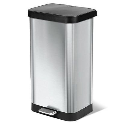 Glad Stainless Steel Step Trash Can