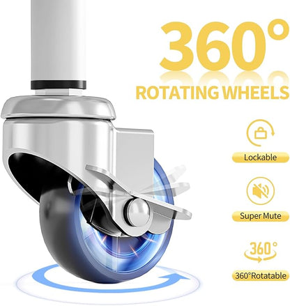 TOOLF 5-Tier Metal Rolling Cart