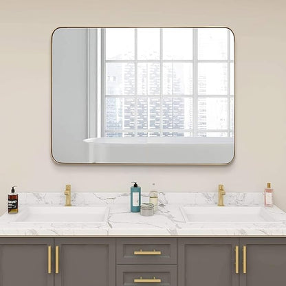 ANDY STAR 36”x48”Gold Bathroom Mirror