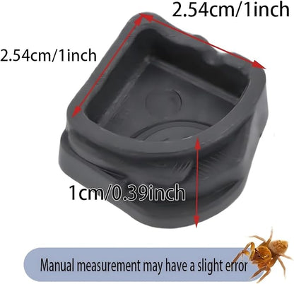 9 Pack Mini Resin Water Bowls - Micro Food/Water Dish for Tarantula, Spider, Millipede, Hermit Crab, Reptiles & Water Bowl(0.39" H)