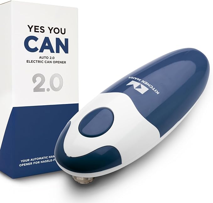Kitchen Mama Auto 2.0 Electric Can Opener: Blade Opens Almost Any Can Pop or