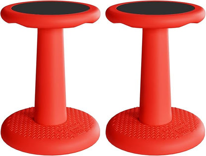Gpack-pro Kids Wobble Stool – Improves Focus Attention – Non-Slip Base - Wiggle Chair Active Flexible Seating for Preschool Kindergarten Elementary School 17.7-Inch High (Black)
