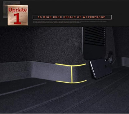 Camry Cargo Liners,Rear Cargo Trunk Tray Floor Mats Compatible with 2012 2013 2014-2016 2017 Toyota Camry (No Hybrid Models),All Weather Protector Custom 3D Waterproof Durable Odorless TPO Accessories