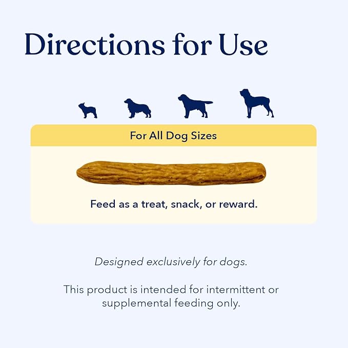 Honest Paws Dog Jerky Treats - All-Natural Jerky Dog Treats for Training Pets - Human Grade Sticks - Real USA Chicken