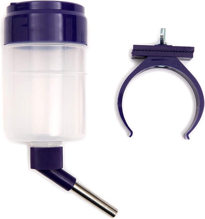 Lixit® Lever Valve Top Fill No Drip Water Bottles for Rabbits, Chinchillas, Ferrets, Guinea Pigs and Adult Rats (Purple (Pack of 2), 16 Ounce)