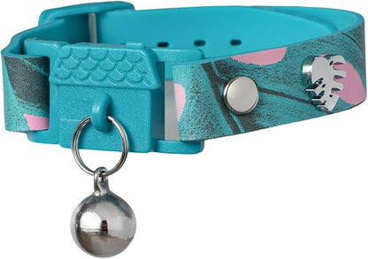 Kittyrama Botanicals Monstera Kitten Collar. Award Winning. Hypoallergenic, Quick Release Breakaway, Comfy & Soft. Vet Approved. Other Styles Available