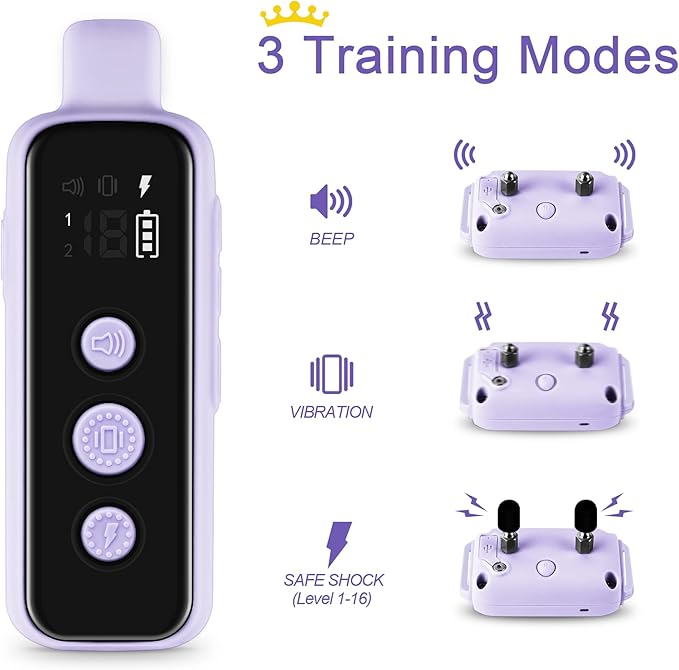 Bousnic Dog Shock Collar for 2 Dogs