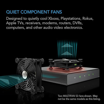 AC Infinity MULTIFAN S3-P, Quiet 120mm AC-Powered Fan