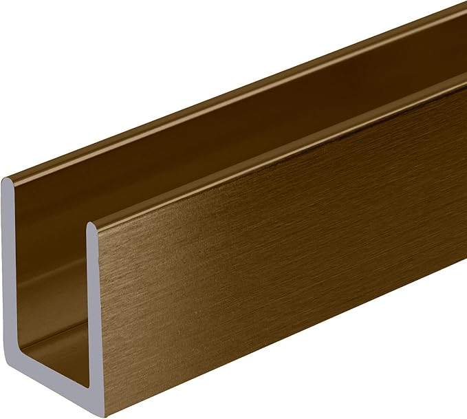 Brixwell SDCD38BBRZ-CCP12-XCP10 Brushed Bronze 3/8" Fixed Panel Shower Door