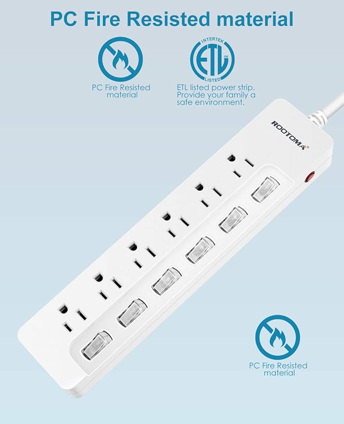 ROOTOMA Power Strip Surge Protector