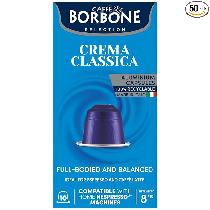 Caffè Borbone Crema Classica Aluminum Capsules Compatible