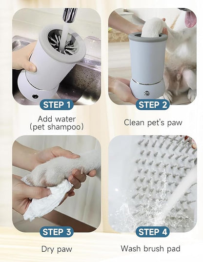 Automatic Dog Paw Cleaner for Dogs，Electric Dog Foot Paw Washer Cup and
