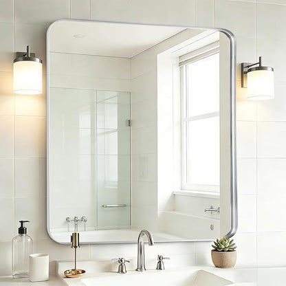 Fabuday Silver Sink Mirror for Bathroom