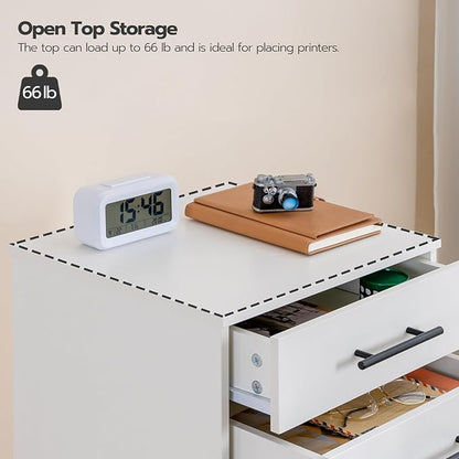 HOOBRO 7-Drawer File Cabinet, Wooden Office Cabinet