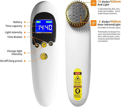 Red Light Therapy Device Wand, Near Infrared Light Therapy