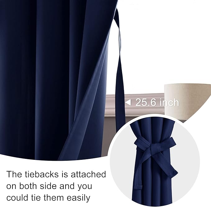 JIUZHEN Blackout Curtains for Bedroom