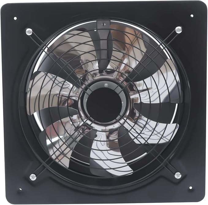XUFOPLY 12 Inch Exhaust Fan, 110V 125W Wall Mounted Vent Fans 2800RPM Kitchen
