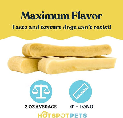 Himalayan Yak Chews for Dogs – (3 Pack Large) Long-Lasting Natural Dog Chew, Healthy & Safe Yak Cheese Treats for Aggressive Chewers, Small, Medium & Large Dogs - 100% No Rawhide, High Protein