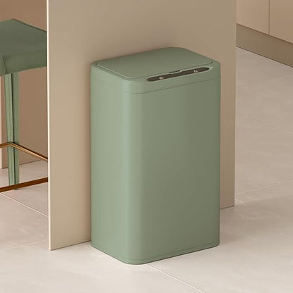 ELPHECO Stainless Steel Office Trash Can Motion Sensor Garbage Can Touchless