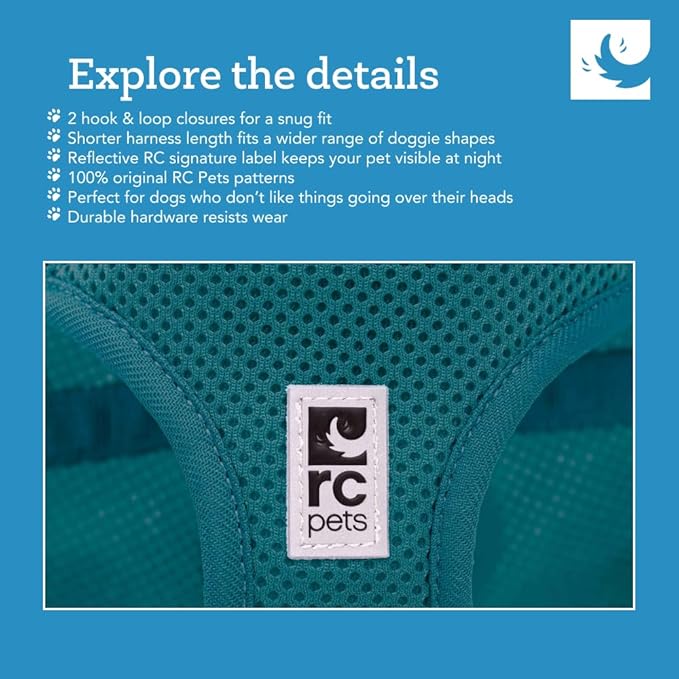 RC Pet Products Step in Cirque Soft Walking Dog Harness, XX-Large, Black