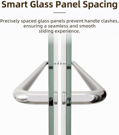 Royal Guard 56-60" W x 58" H Semi-Frameless Sliding Shower Door